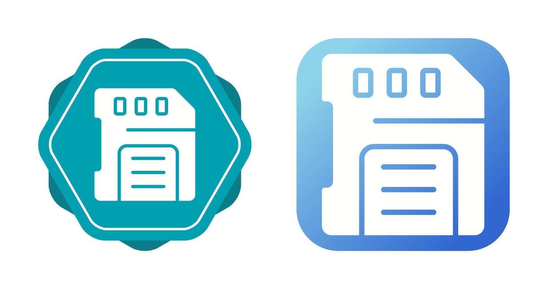 icône de vecteur de carte sd