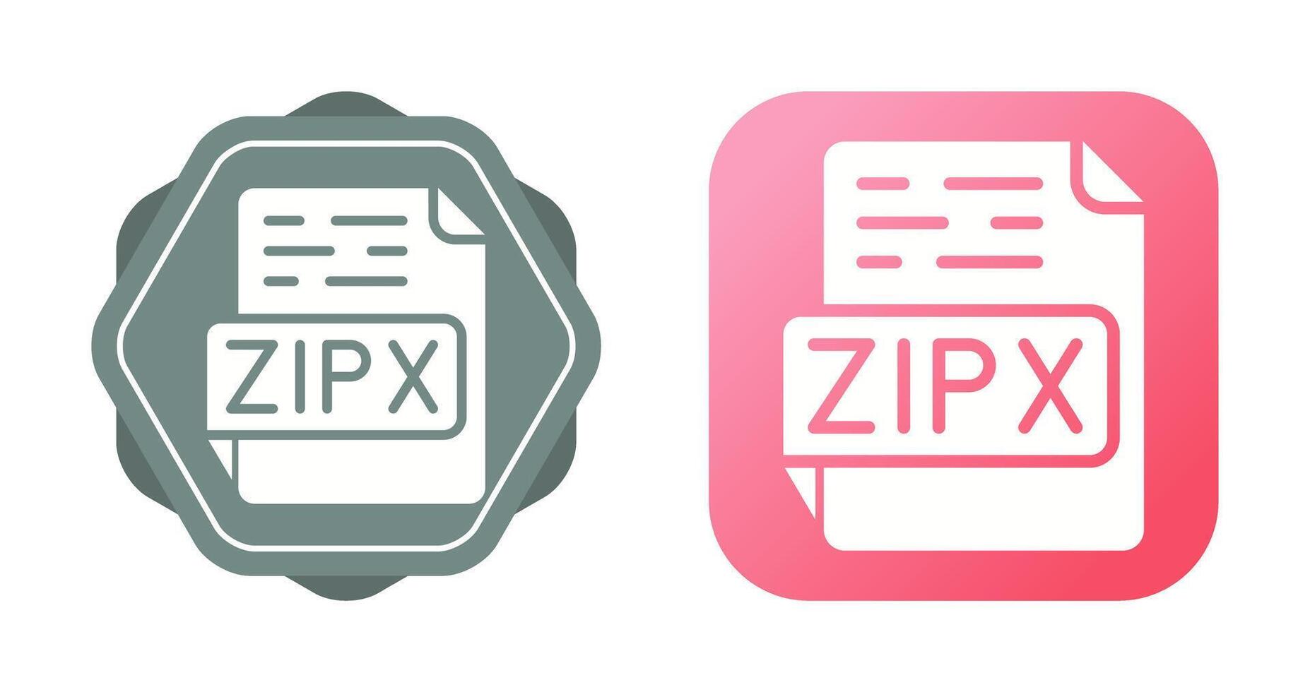 zipx vecteur icône