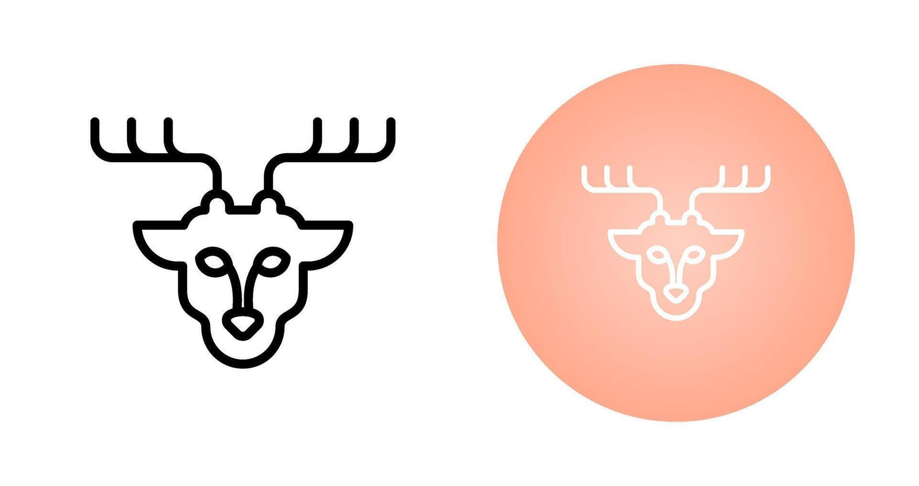 icône de vecteur de cerf