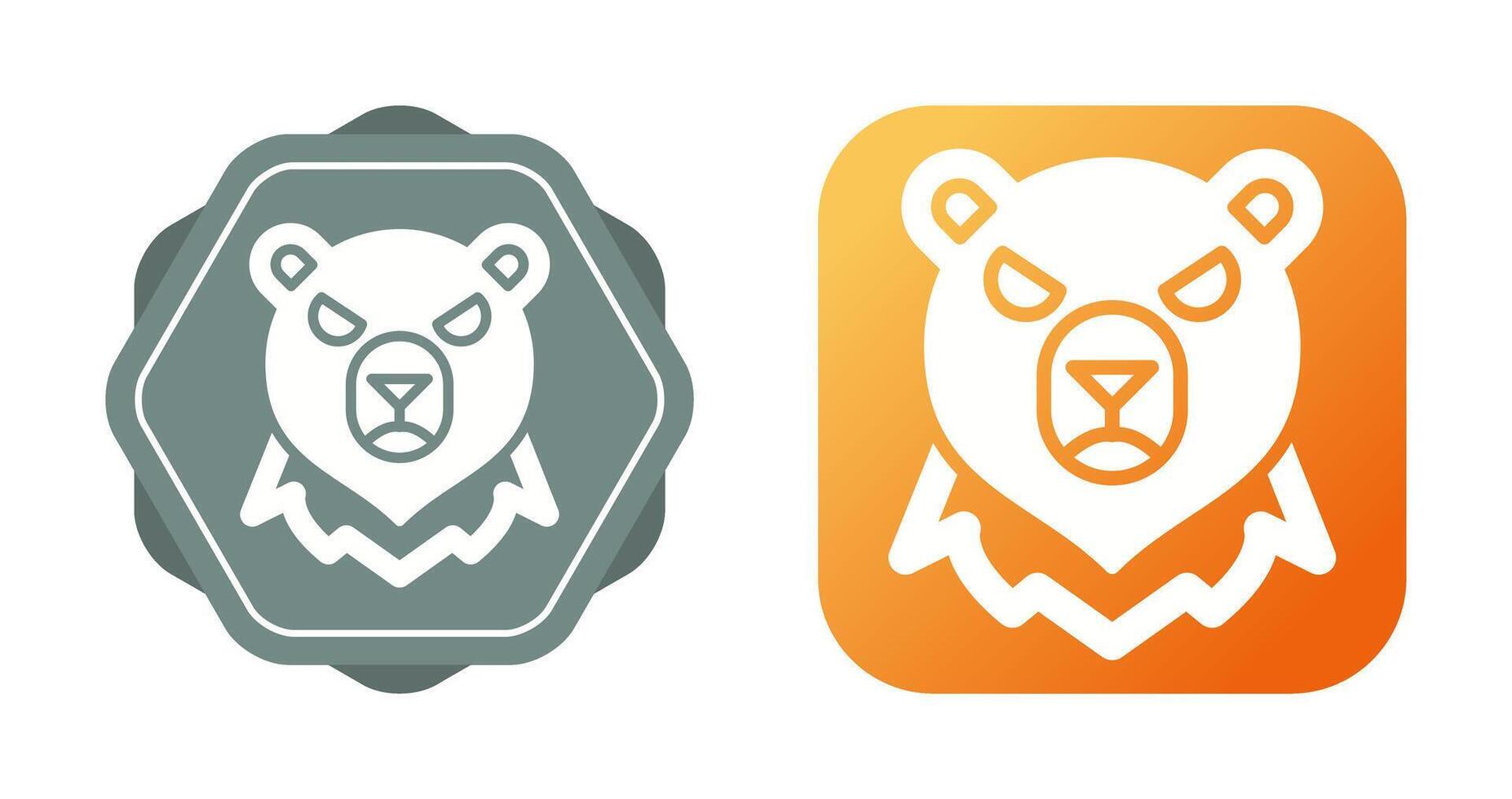 icône de vecteur d'ours