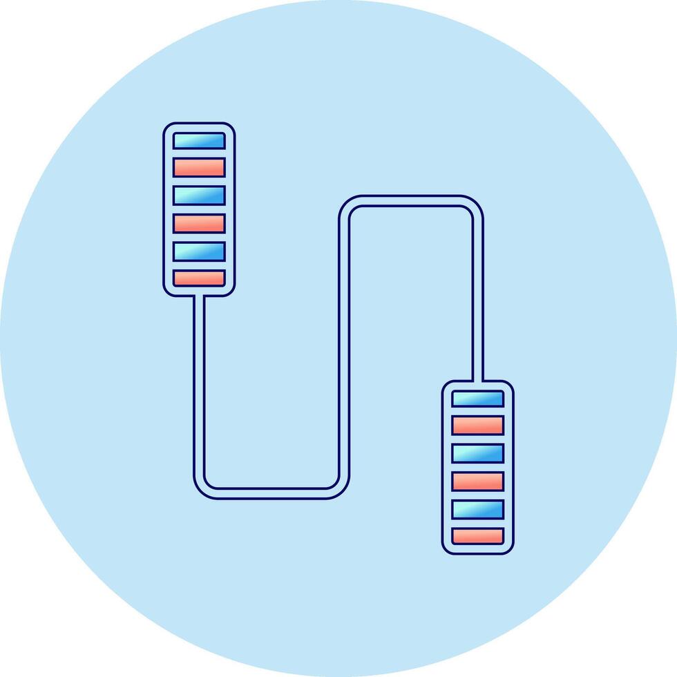 icône de vecteur de corde à sauter