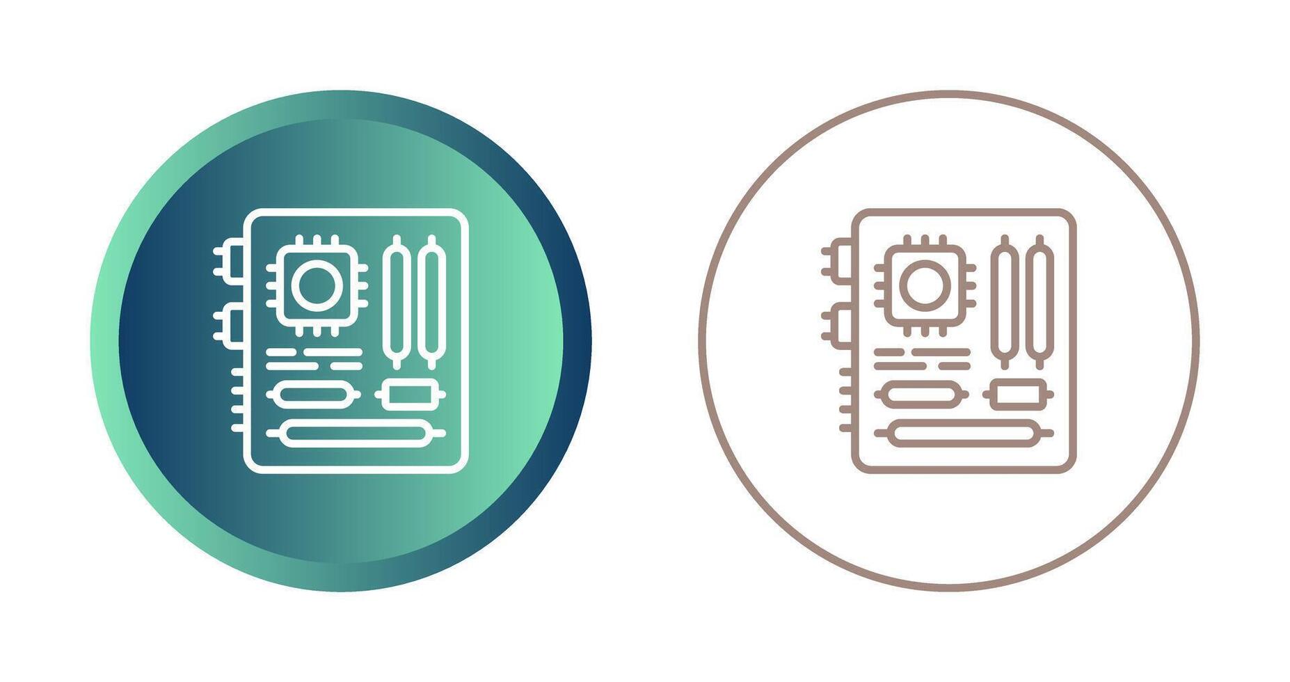 icône de vecteur de carte mère