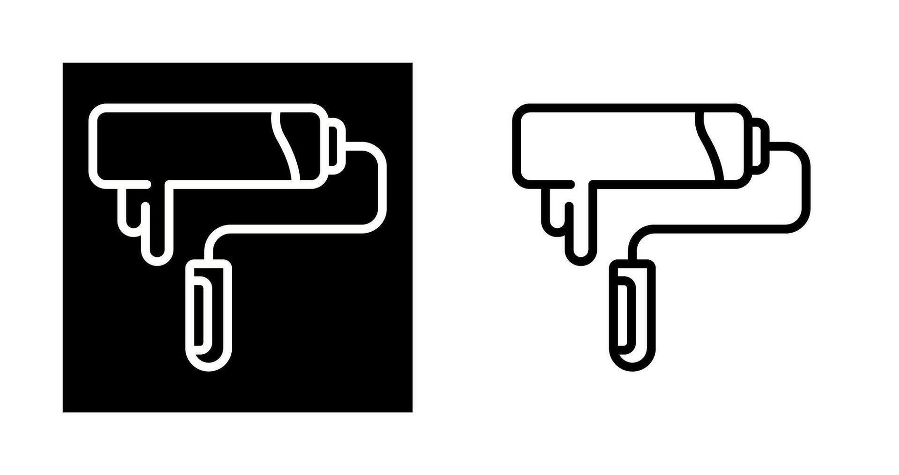 icône de vecteur de rouleau de peinture