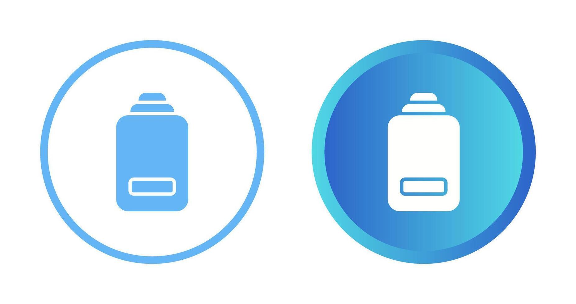 icône de vecteur de batterie faible