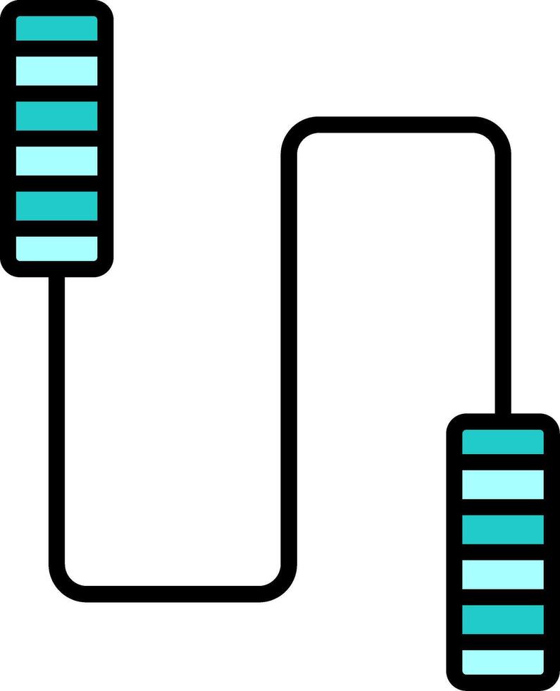 icône de vecteur de corde à sauter