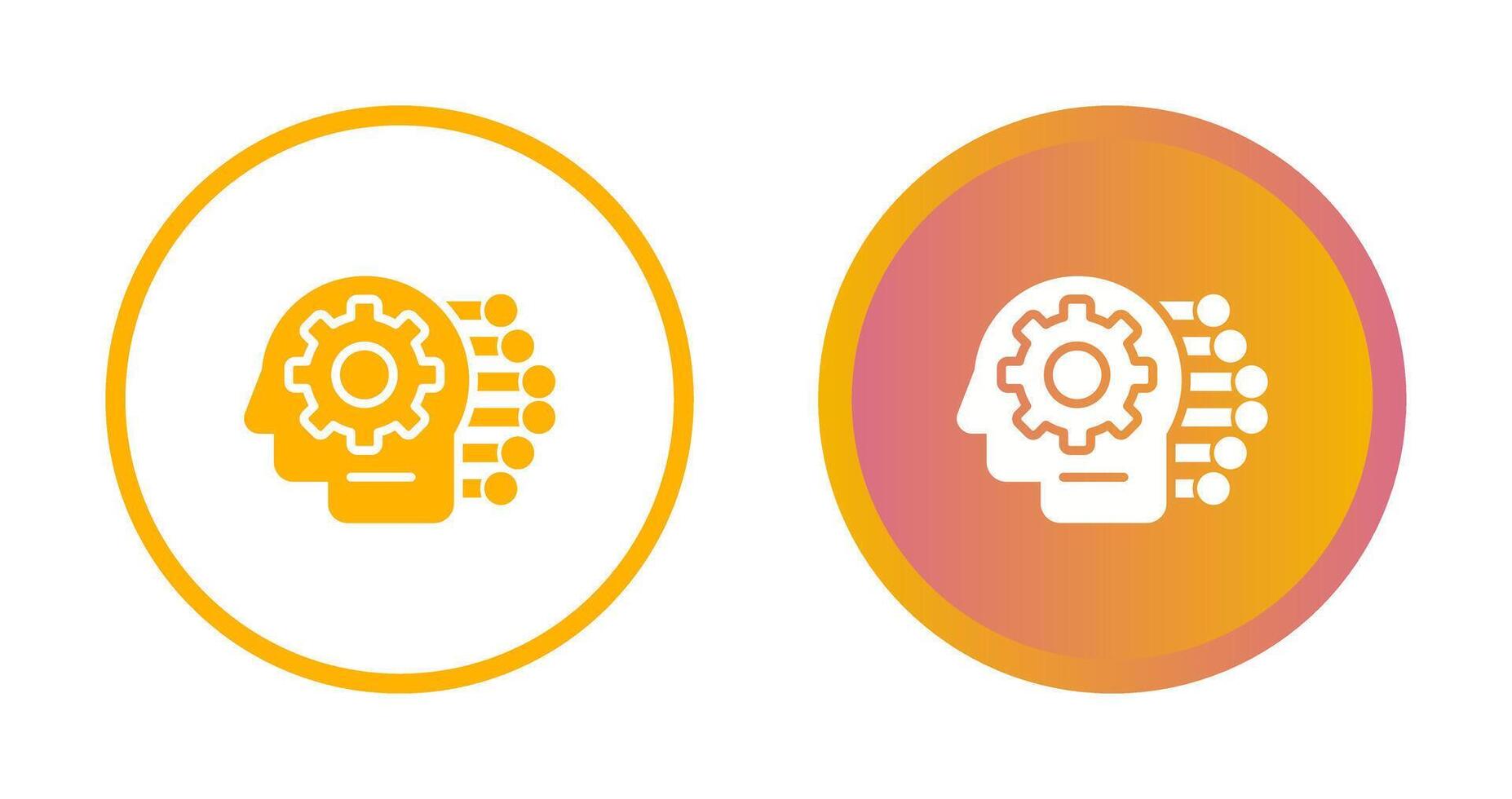 icône de vecteur d'apprentissage automatique