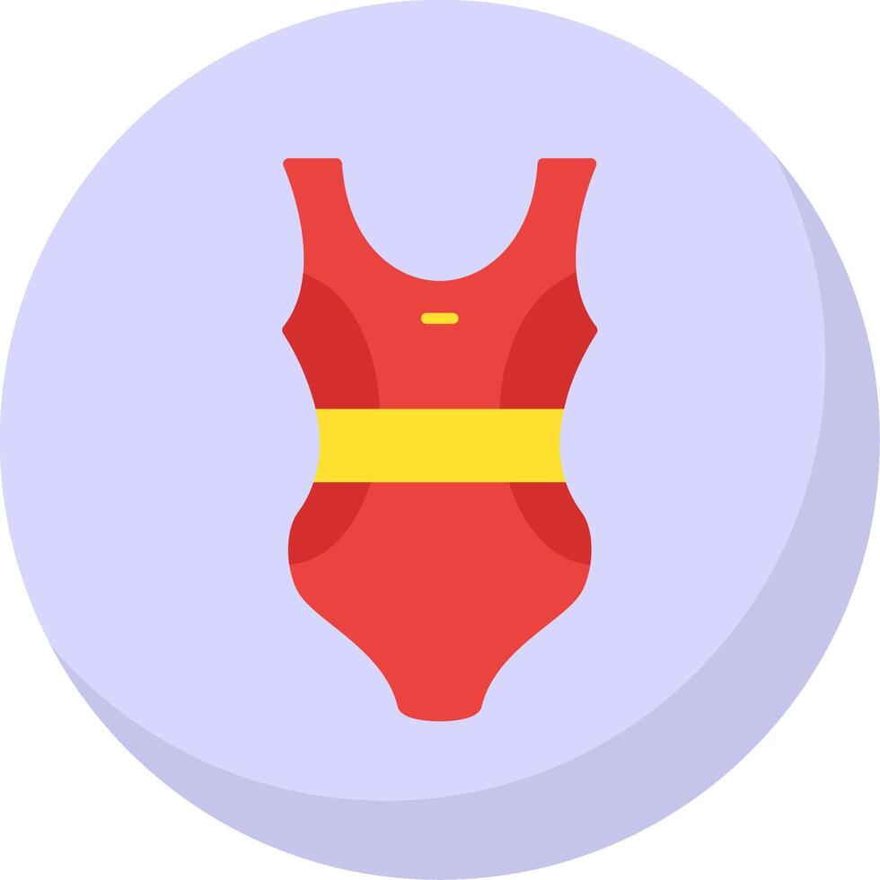 maillot de bain plat bulle icône vecteur