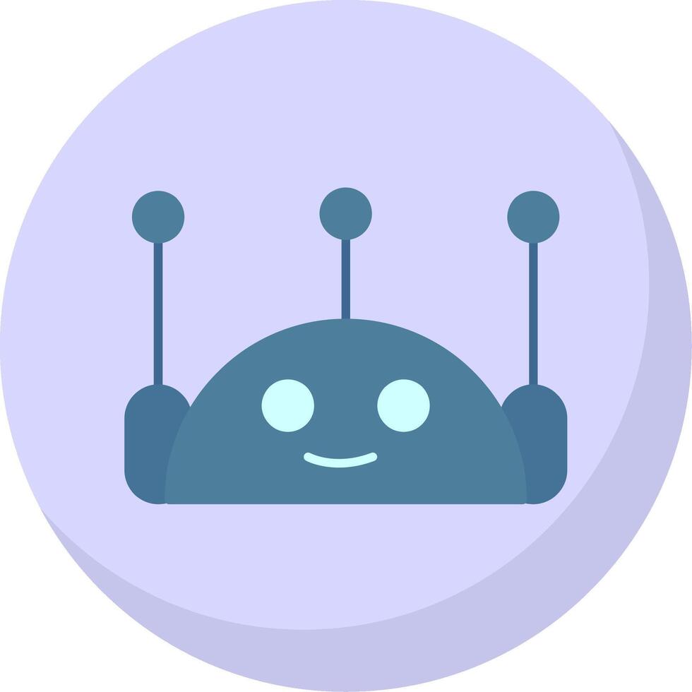 chatbot plat bulle icône vecteur