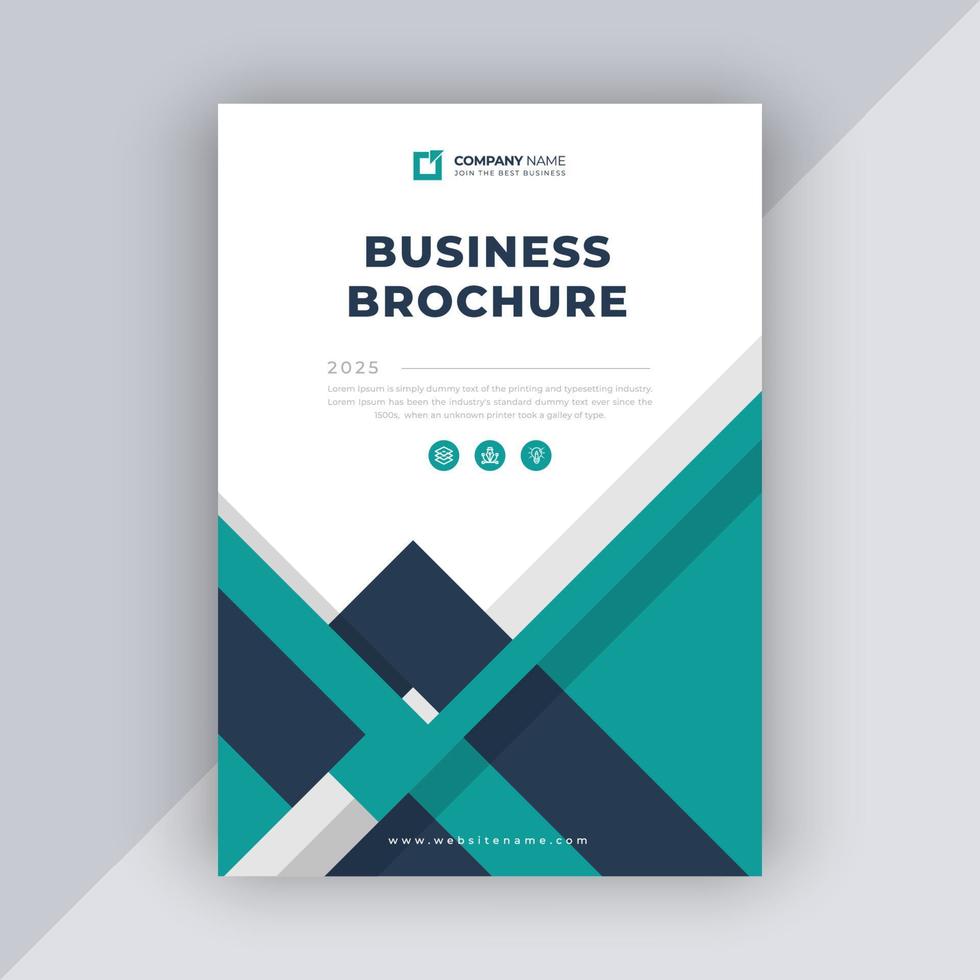 modèle de conception de brochure d'entreprise vecteur