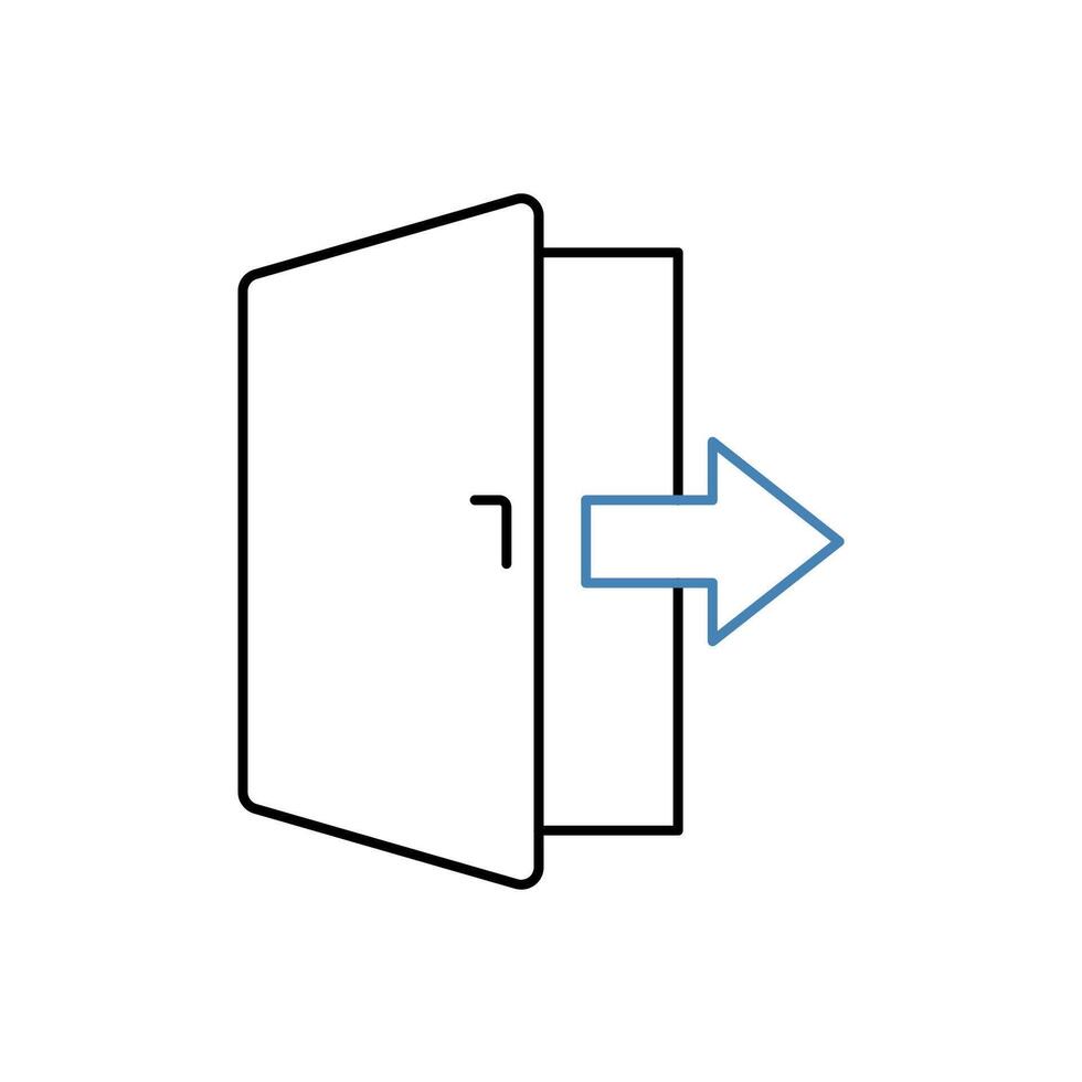 Se déconnecter concept ligne icône. Facile élément illustration. Se déconnecter concept contour symbole conception. vecteur