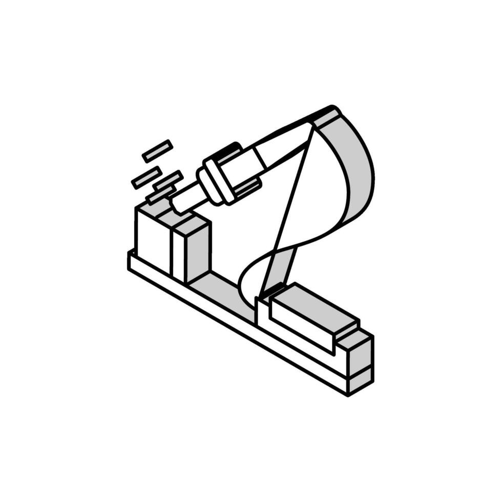 soudure matériaux ingénierie isométrique icône vecteur illustration