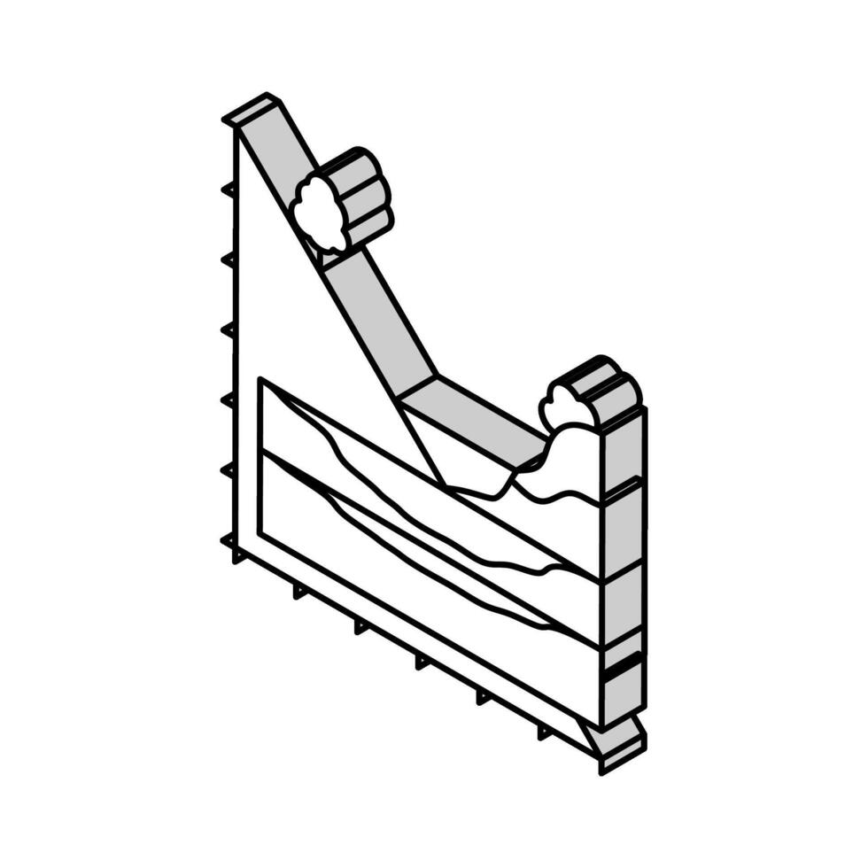 eau souterraine couler hydrogéologue isométrique icône vecteur illustration