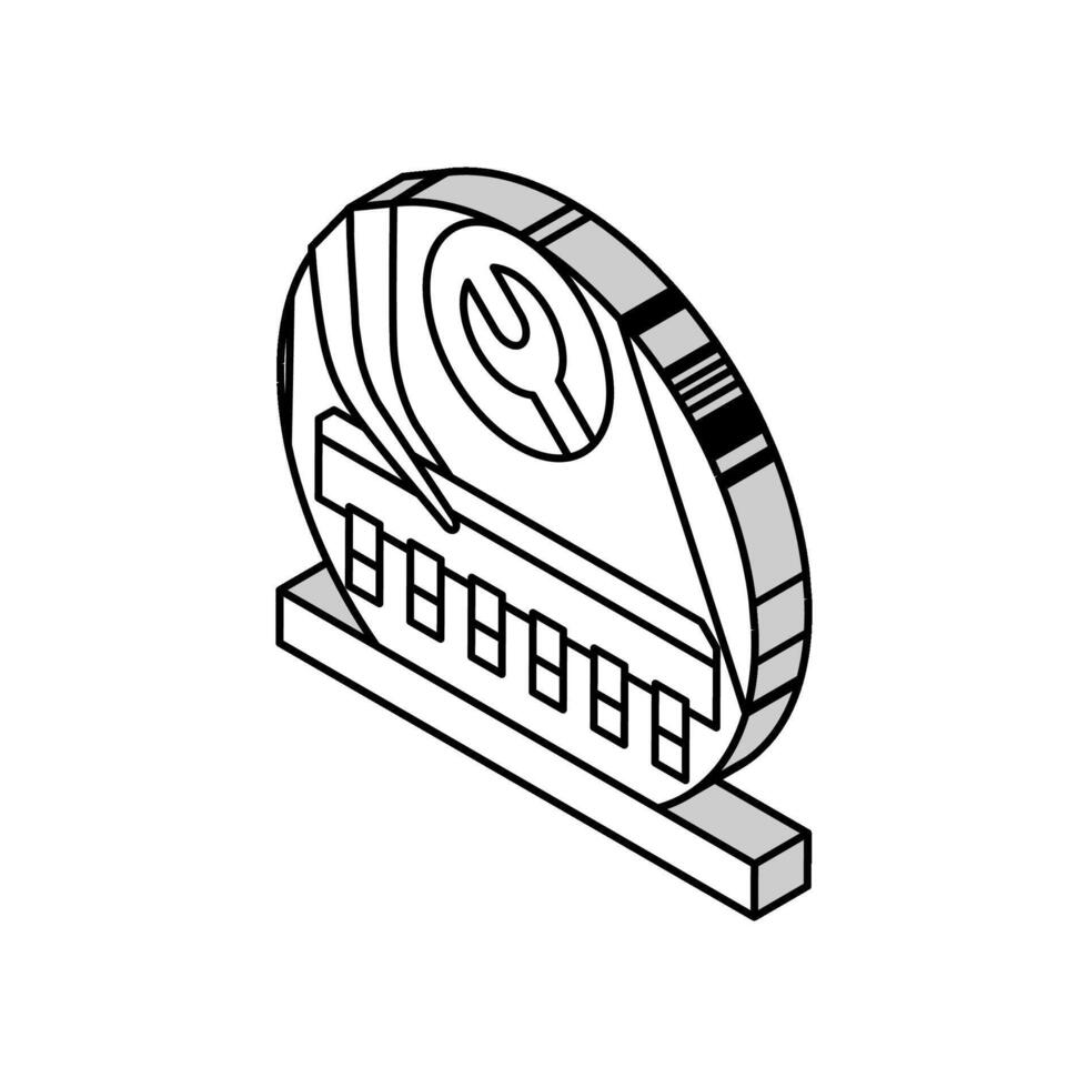 électronique Assemblée électronique isométrique icône vecteur illustration