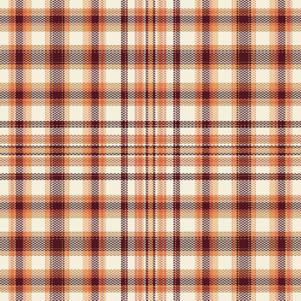 motif à carreaux tartan avec texture et couleur chaude. illustration vectorielle. vecteur