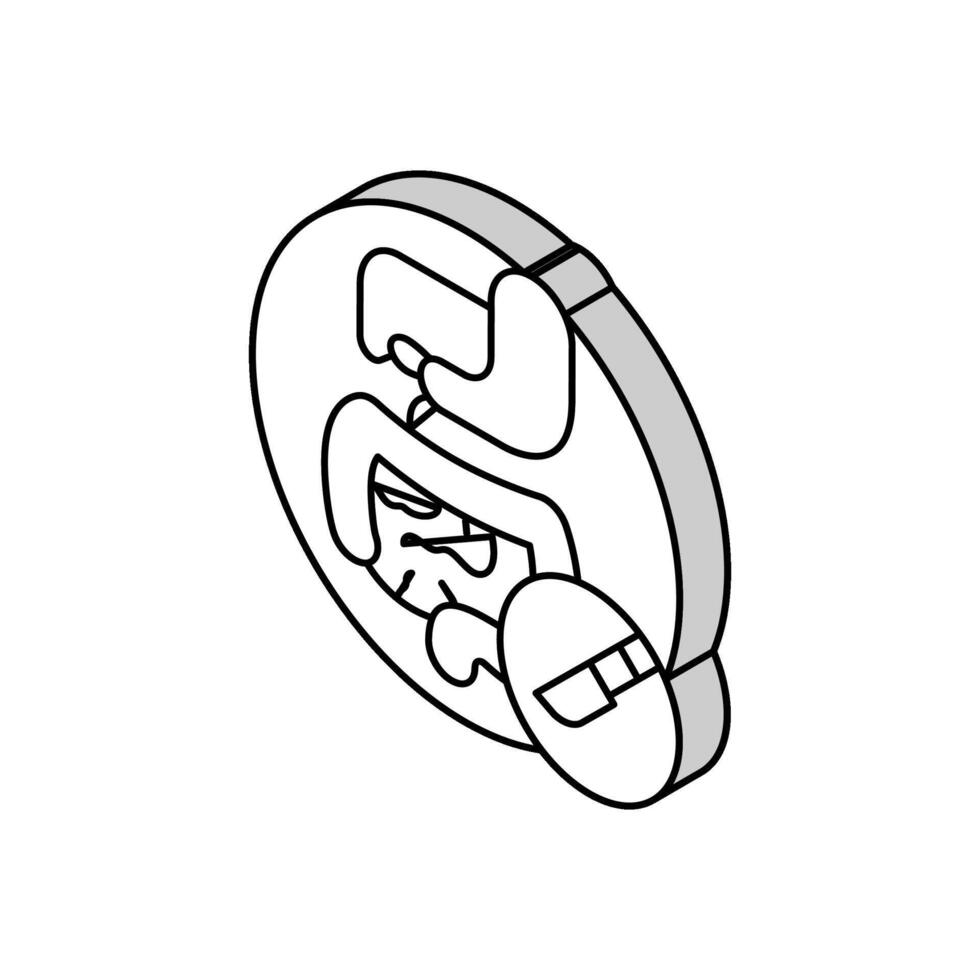 gastro-intestinal chirurgie isométrique icône vecteur illustration