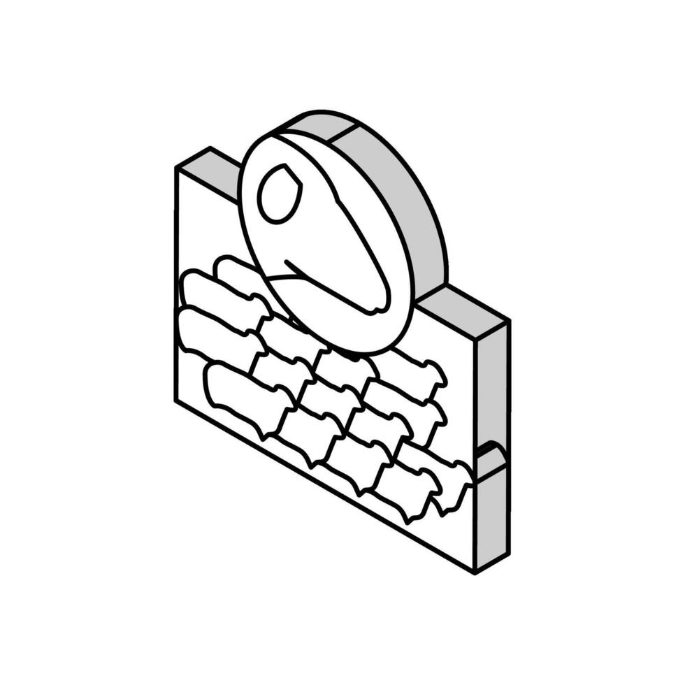 troupeau mouton isométrique icône vecteur illustration