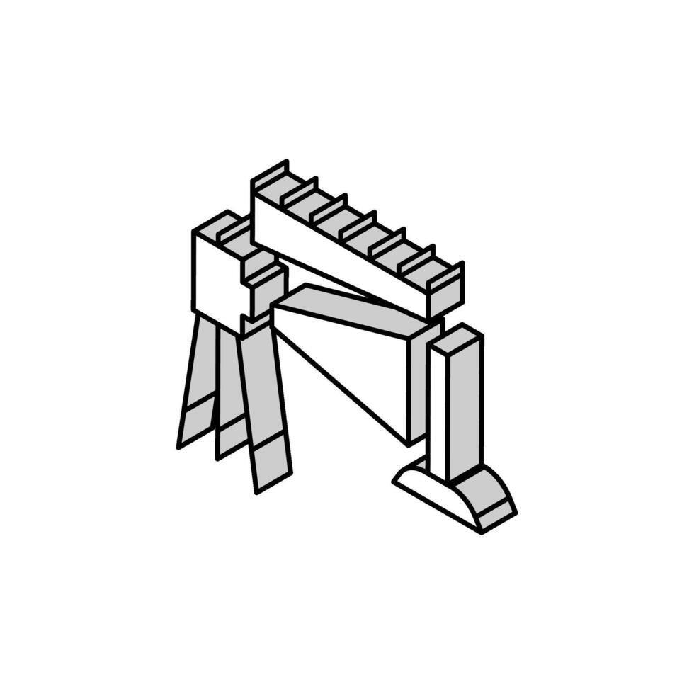 dernier niveau isométrique icône vecteur illustration