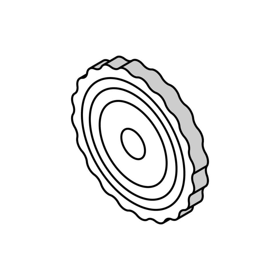 Oeuf cellule isométrique icône vecteur illustration