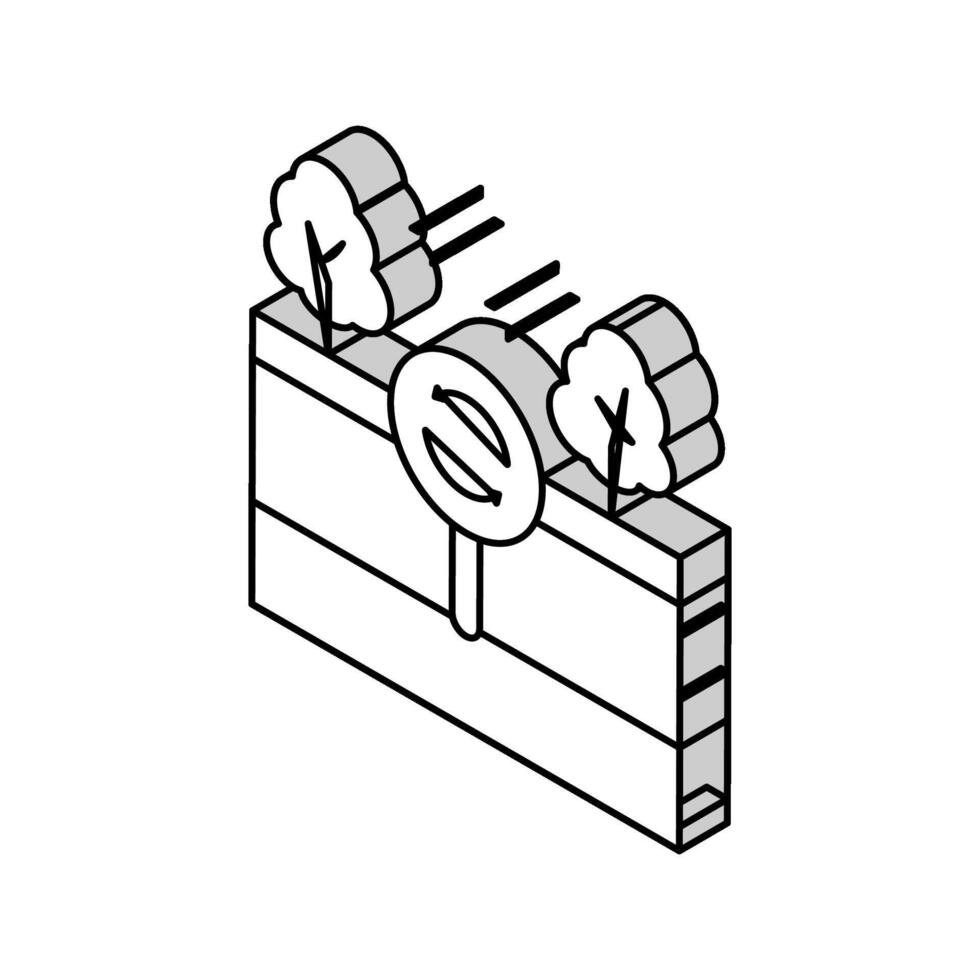 edaphotop écosystème isométrique icône vecteur illustration