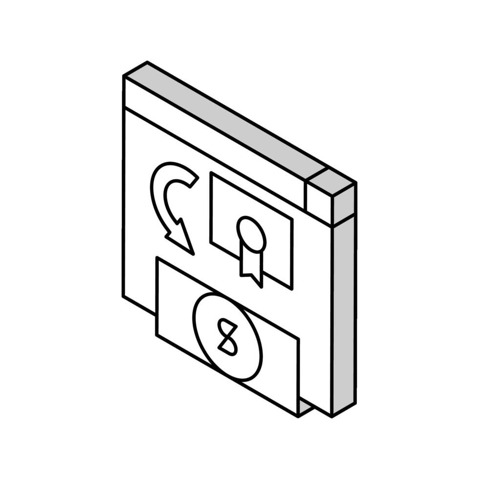 échange partager entreprise à moey isométrique icône vecteur illustration