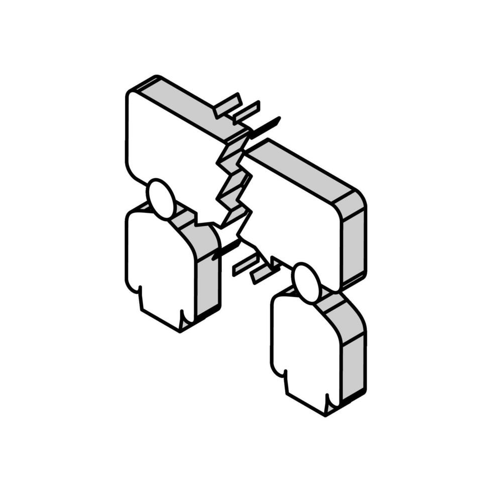 différent des avis isométrique icône vecteur illustration