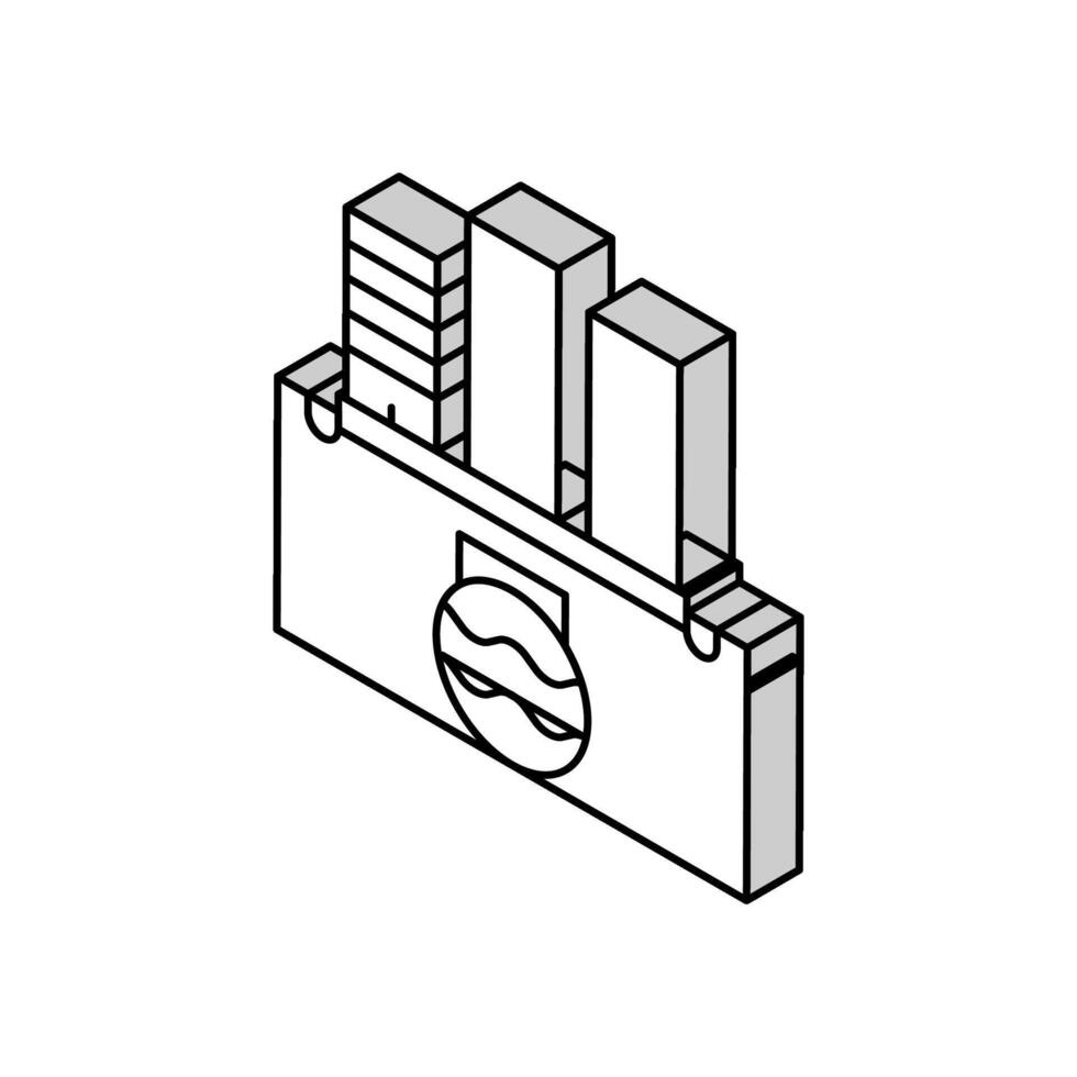 Urbain drainage système isométrique icône vecteur illustration