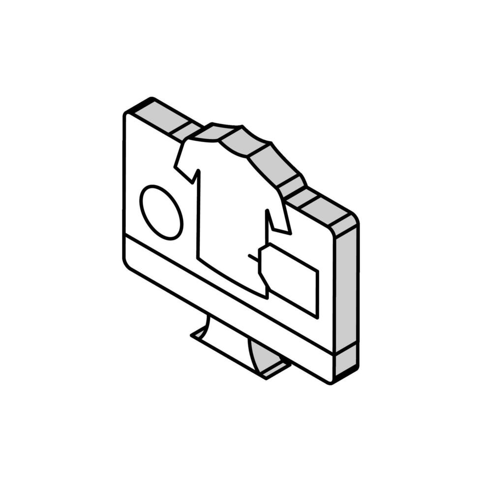 vêtements magasin département isométrique icône vecteur illustration