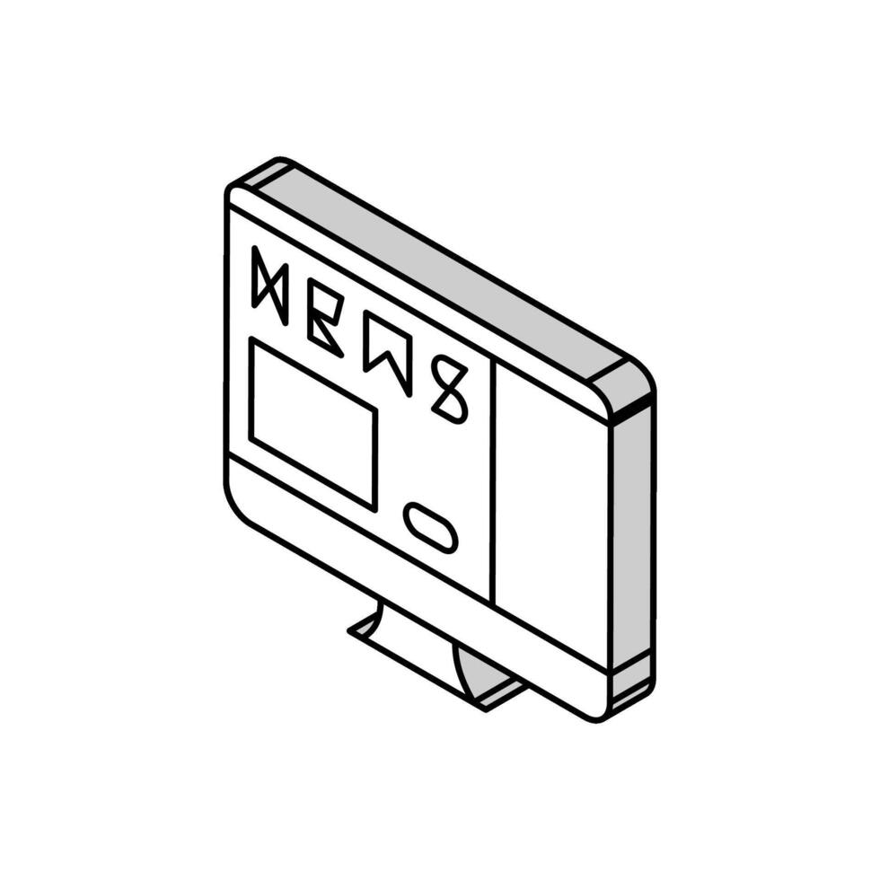 en train de lire nouvelles Pour des hommes loisir isométrique icône vecteur illustration