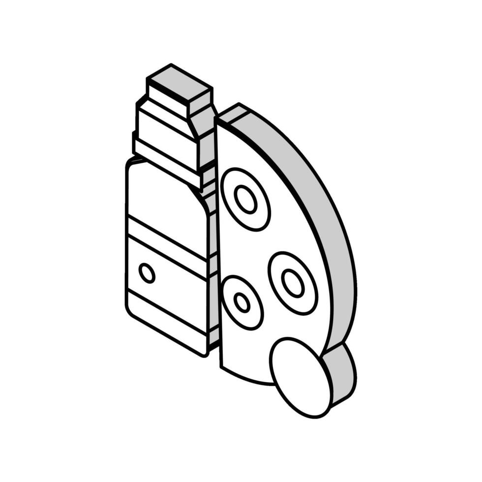 drogues infection traitement isométrique icône vecteur illustration