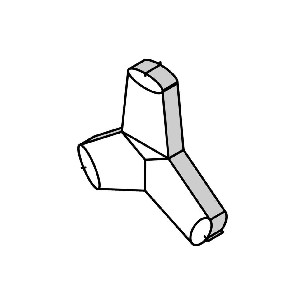 digue béton isométrique icône vecteur illustration