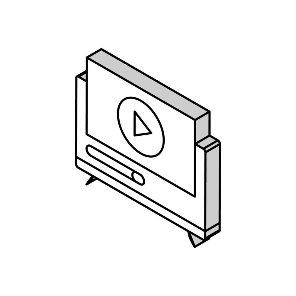 films loisir isométrique icône vecteur illustration