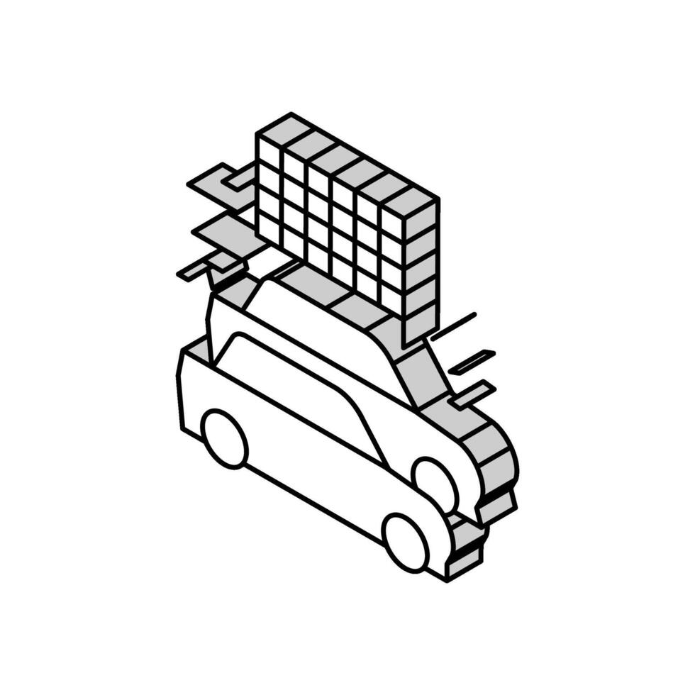 course sport isométrique icône vecteur illustration