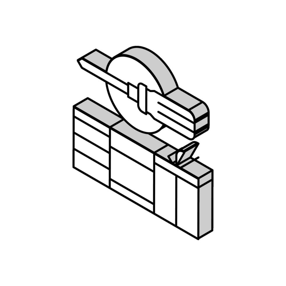 cuisine réparation isométrique icône vecteur illustration