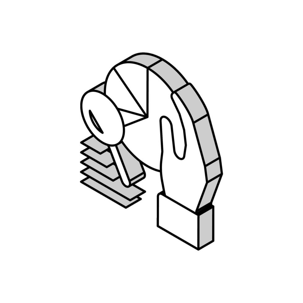 marché recherche isométrique icône vecteur illustration