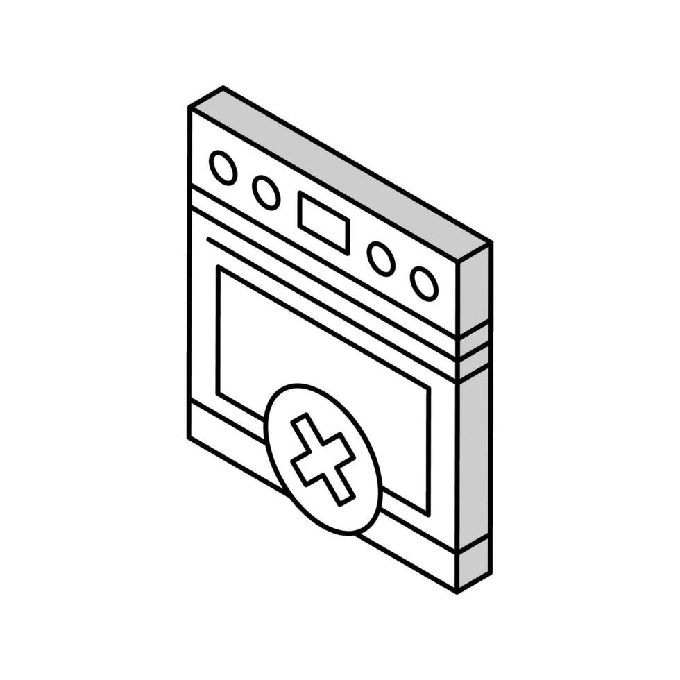 ouvert fenêtre interdiction signe isométrique icône vecteur illustration