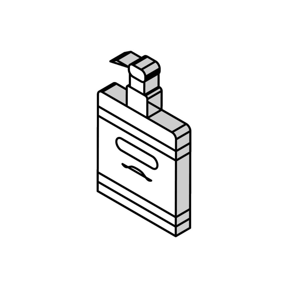 lotion après se raser isométrique icône vecteur illustration