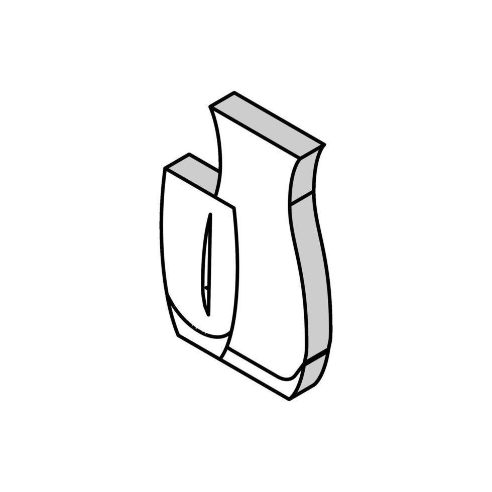 vase verre production isométrique icône vecteur illustration