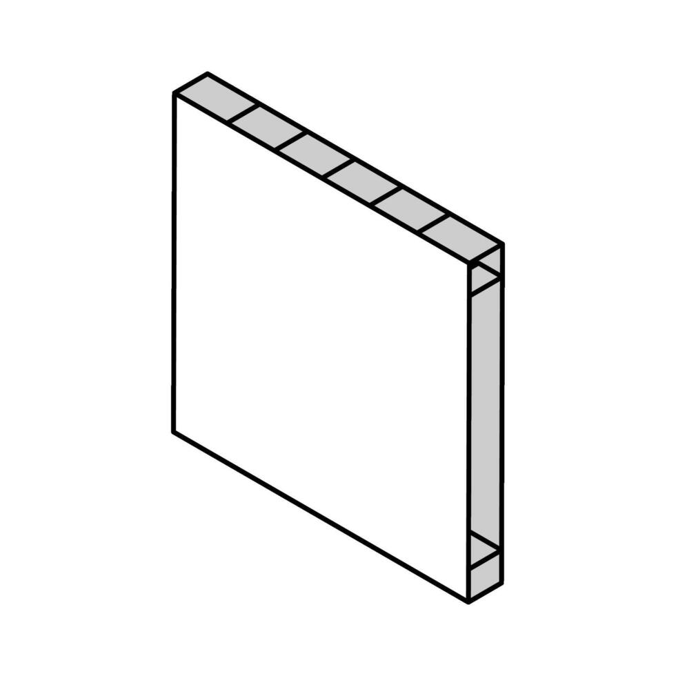 chien dans cage isométrique icône vecteur illustration