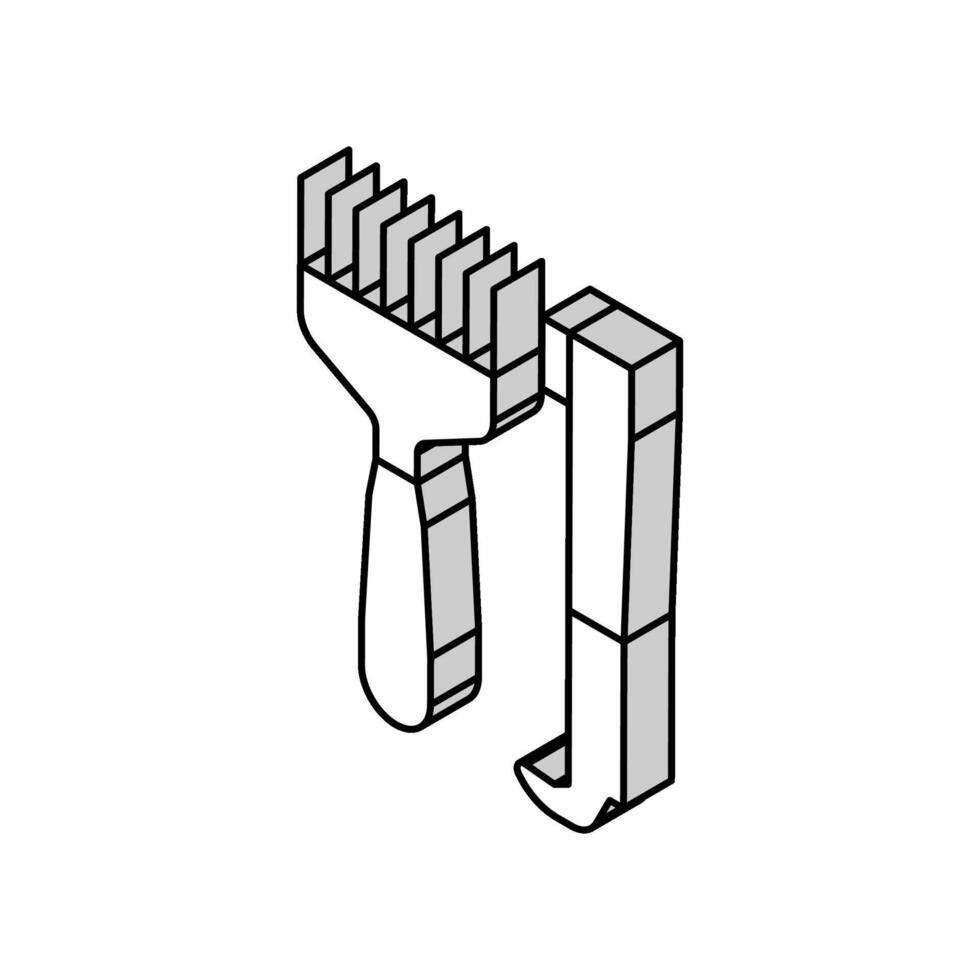 main outils apiculture isométrique icône vecteur illustration