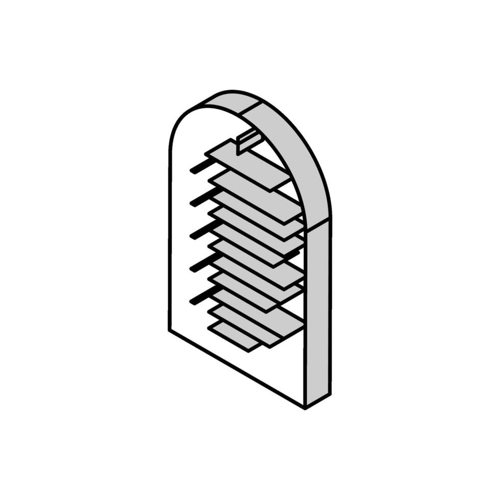 prière christianisme isométrique icône vecteur illustration