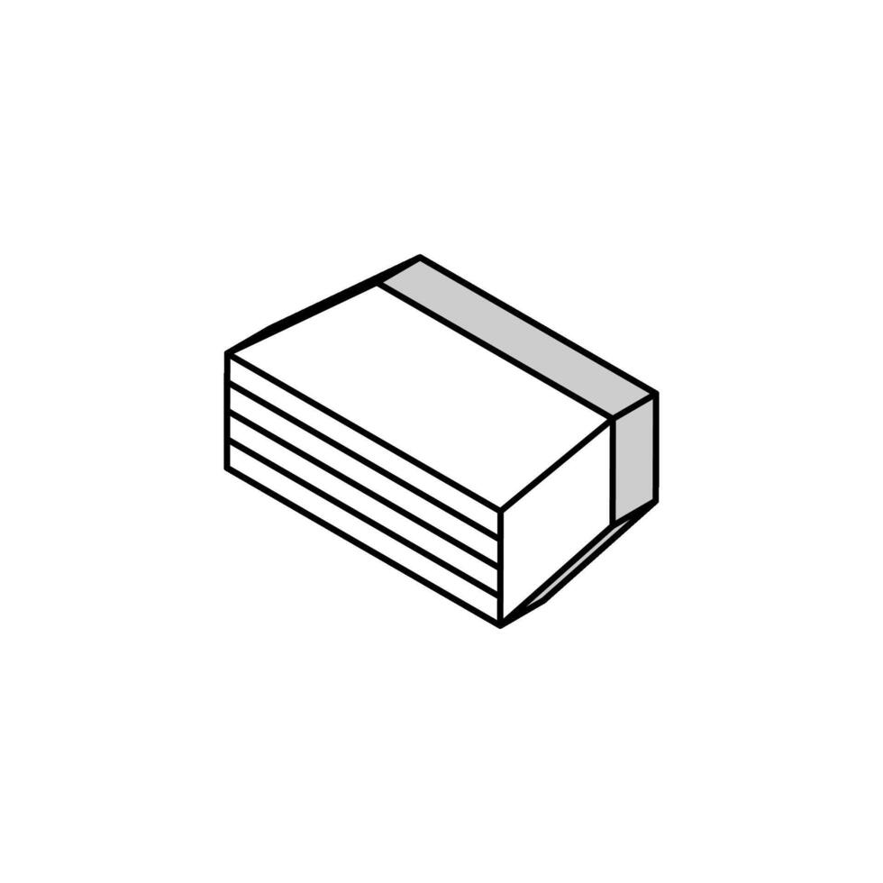 impreg bois isométrique icône vecteur illustration