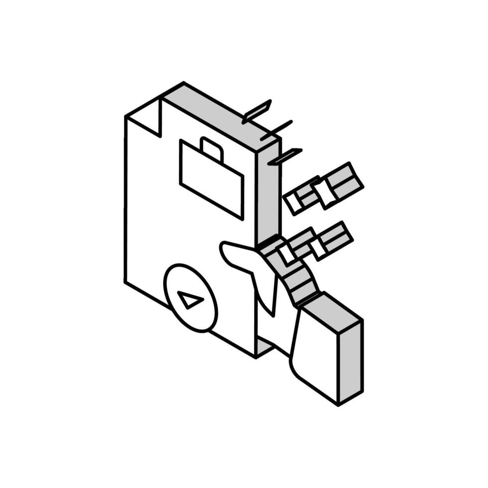 affaires Solution isométrique icône vecteur illustration