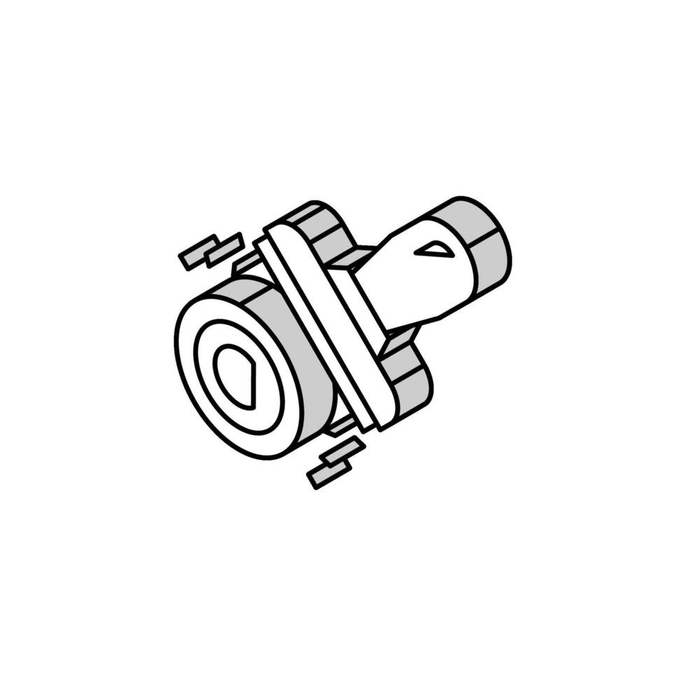 droits d'auteur symbole timbre isométrique icône vecteur illustration