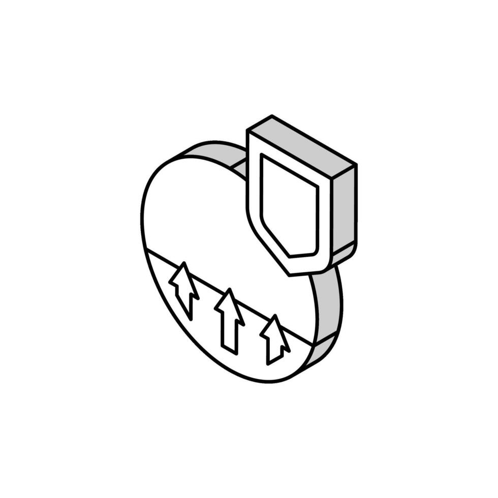 passif immunité isométrique icône vecteur illustration