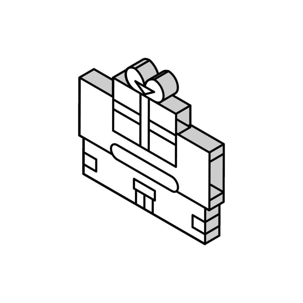 jouet magasin isométrique icône vecteur illustration