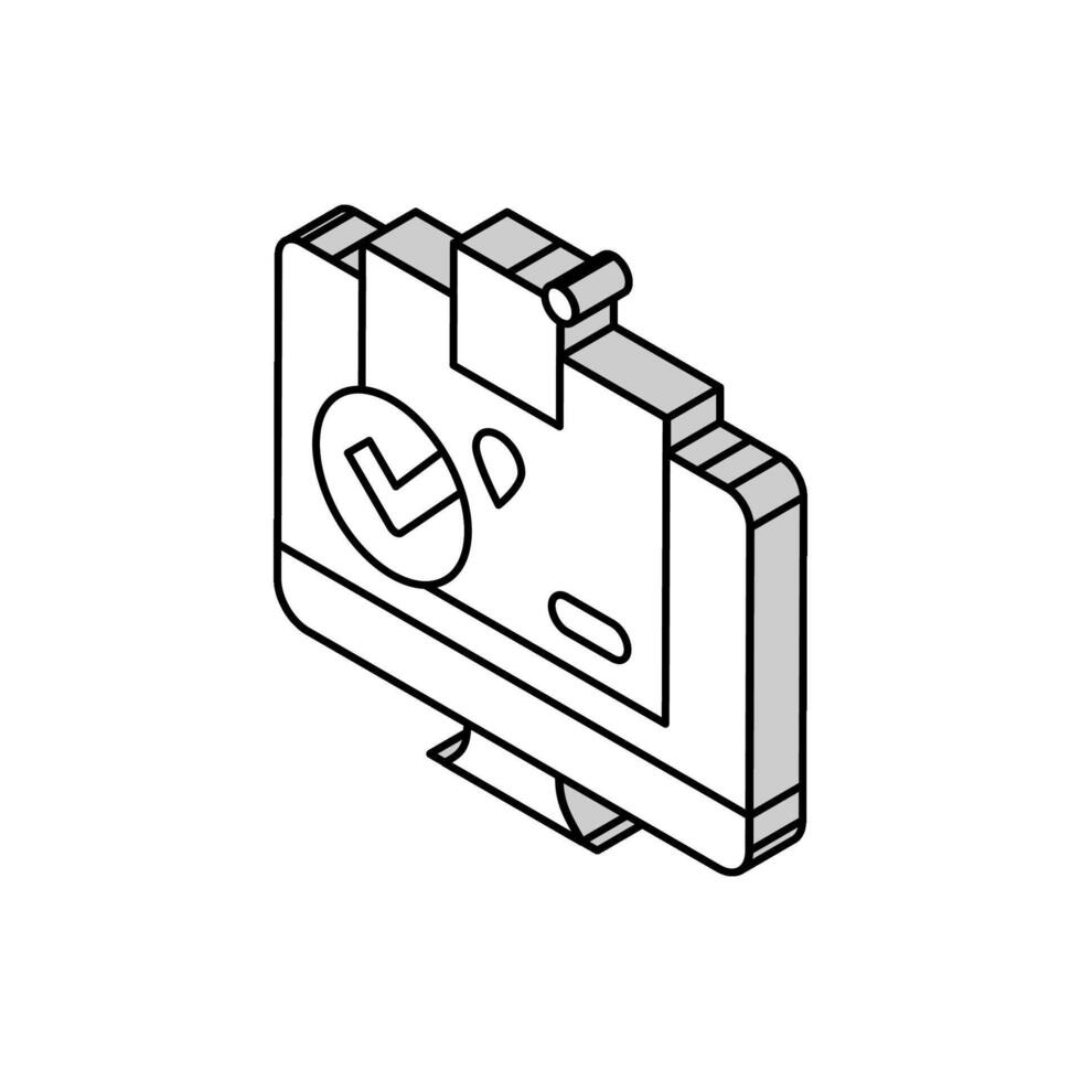 ne pas a trouvé parcelle statut isométrique icône vecteur illustration