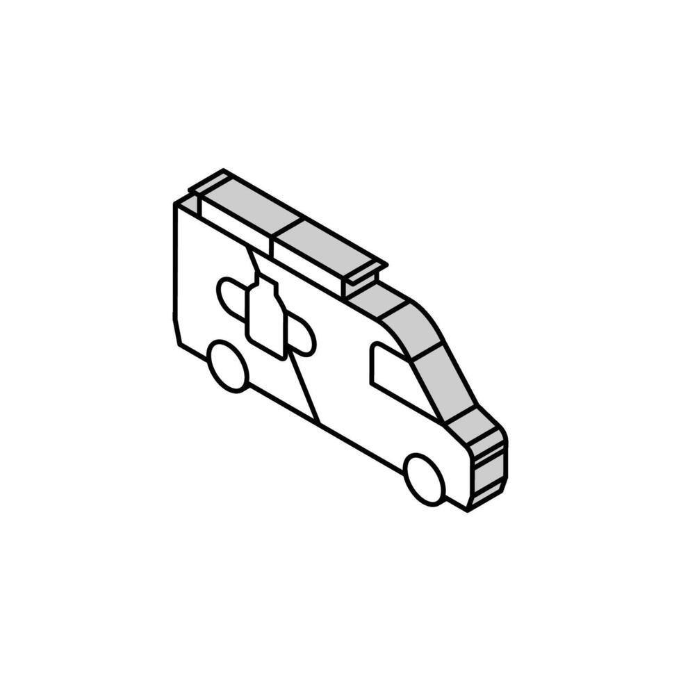 livraison un camion isométrique icône vecteur illustration