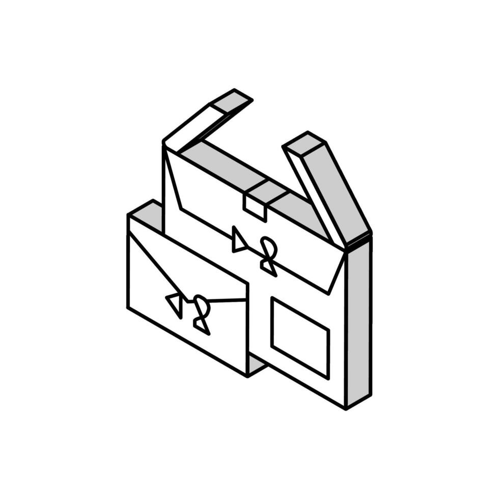 Taille poids restrictions isométrique icône vecteur illustration