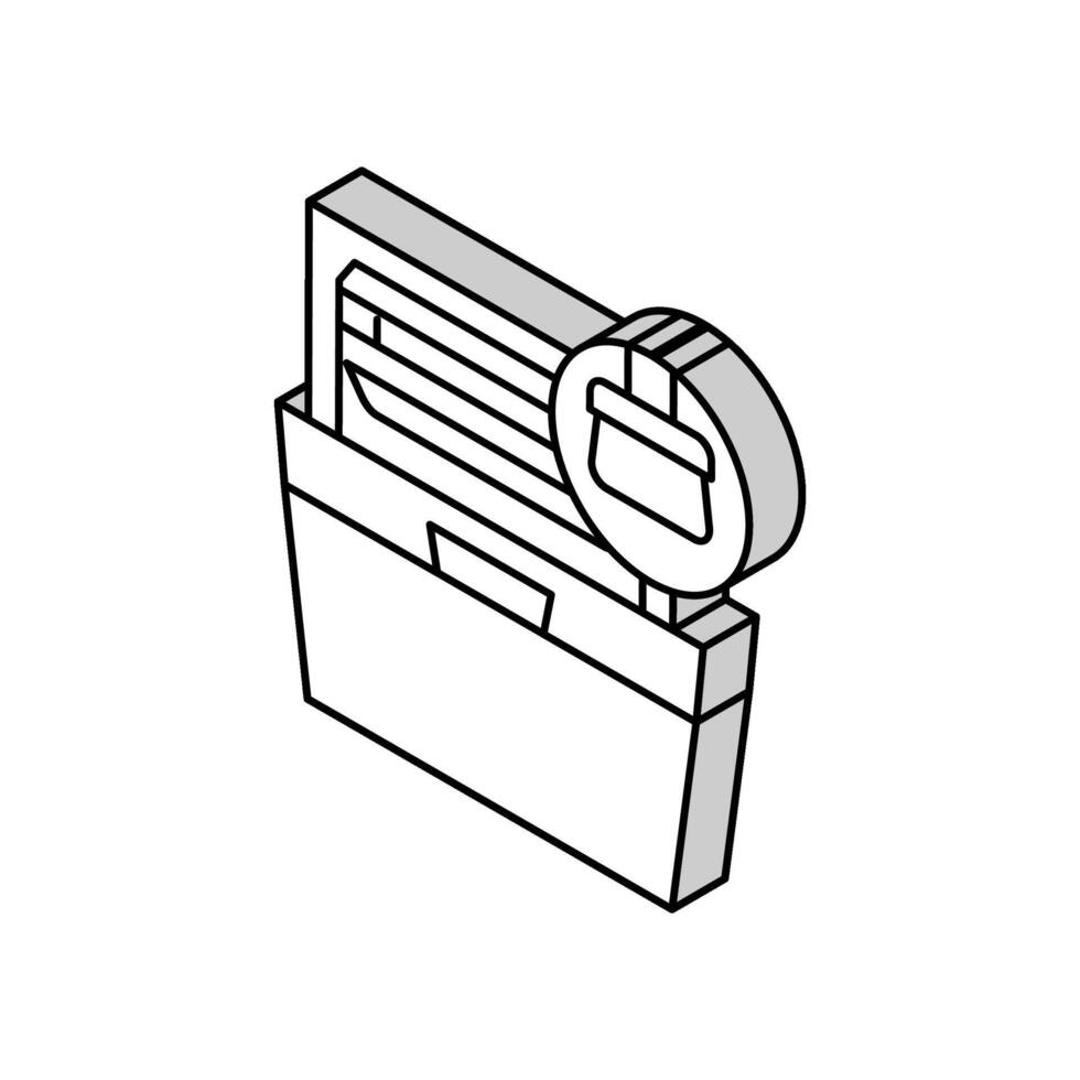 four nettoyage isométrique icône vecteur illustration