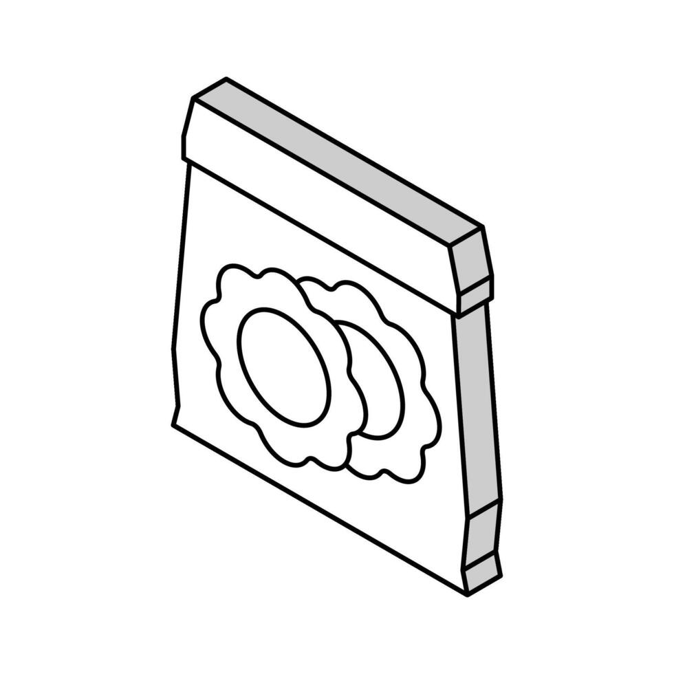 téton protection solarium isométrique icône vecteur illustration